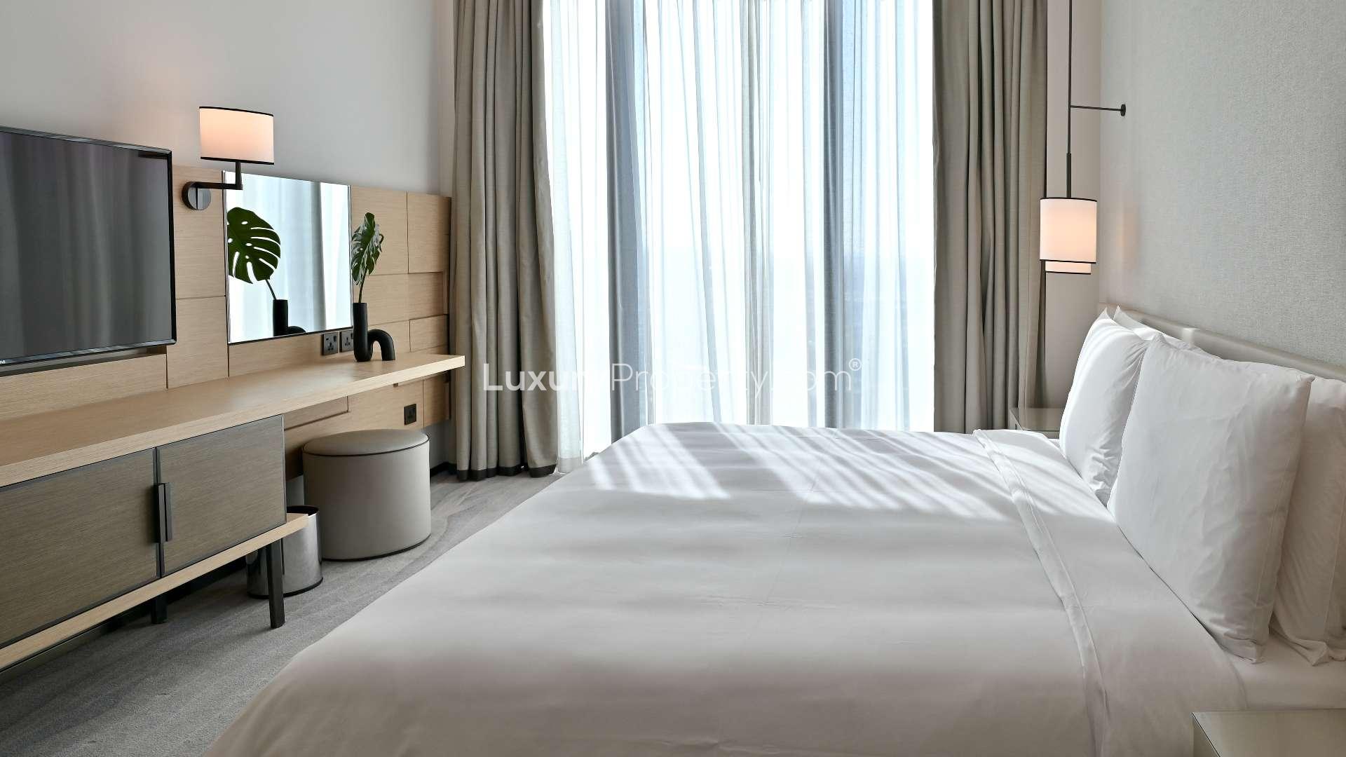 Modern kitchen in 1-bedroom hotel apartment, The Address Jumeirah Resort, Dubai